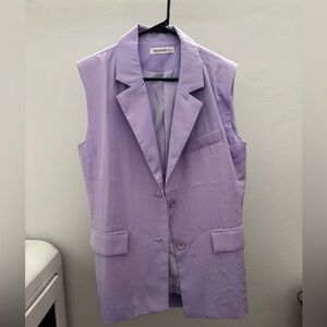 RIVIR Lavender Blazer SET (Vest and long pant)